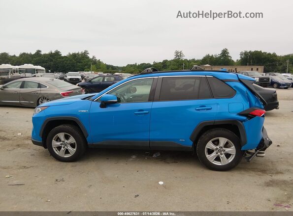 2T3RWRFV0KW030949 2019 TOYOTA RAV4 HYBRID Blue Панорамний вид салону 360°