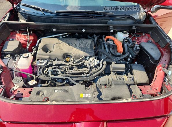 2T3RWRFV0SW258448 2025 TOYOTA RAV4 Red Vista del compartimento del motor