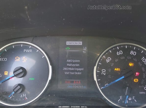 2T3RWRFV1LW093687 2020 TOYOTA RAV4 HYBRID White Widok tylnych siedzeń