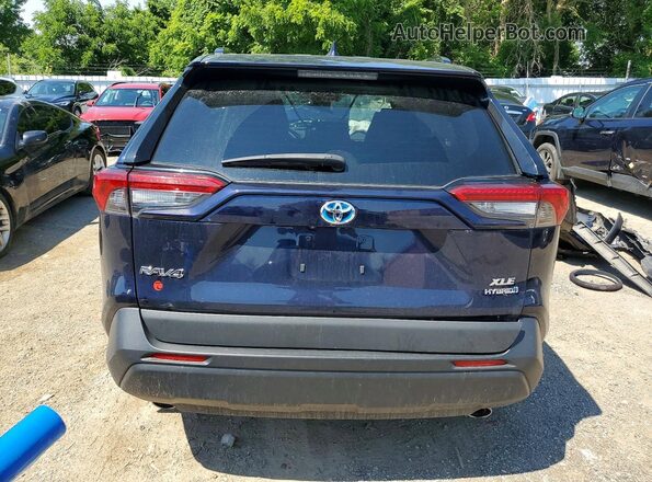 2T3RWRFV2KW002148 2019 TOYOTA RAV4 Blue Rear view