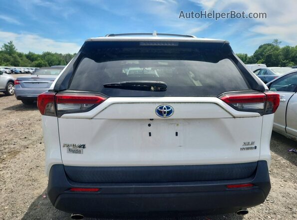 2T3RWRFV2KW002800 2019 TOYOTA RAV4 White Вид ззаду