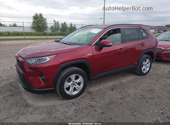 2T3RWRFV2LW059676 2020 TOYOTA RAV4 HYBRID Red წინა მარცხენა ხედი სამი მეოთხედიდან