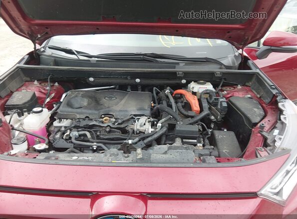 2T3RWRFV2LW059676 2020 TOYOTA RAV4 HYBRID Red უკანა ხედი