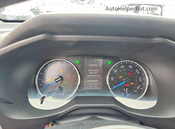 2T3RWRFV2LW084321 2020 TOYOTA RAV4 Silver Widok zestawu wskaźników
