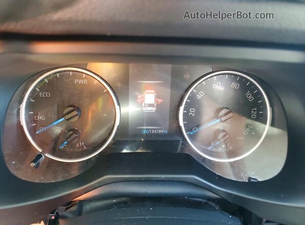 2T3RWRFV3LW059976 2020 TOYOTA RAV4 Gray Вид щитка приладів