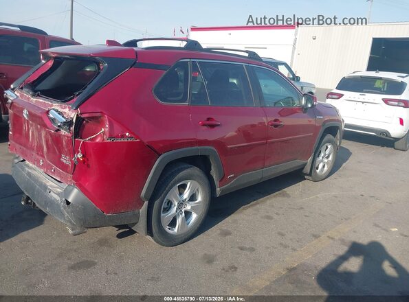 2T3RWRFV4MW125808 2021 TOYOTA RAV4 HYBRID Red Հետևի աջ