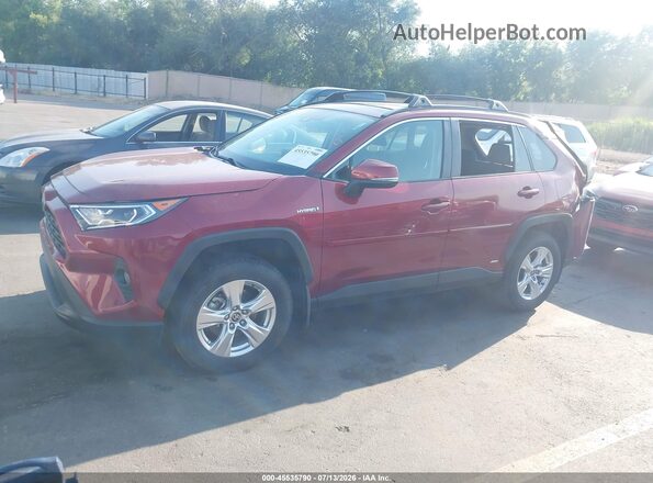 2T3RWRFV4MW125808 2021 TOYOTA RAV4 HYBRID Red Սալոնի 360 աստիճան տեսք