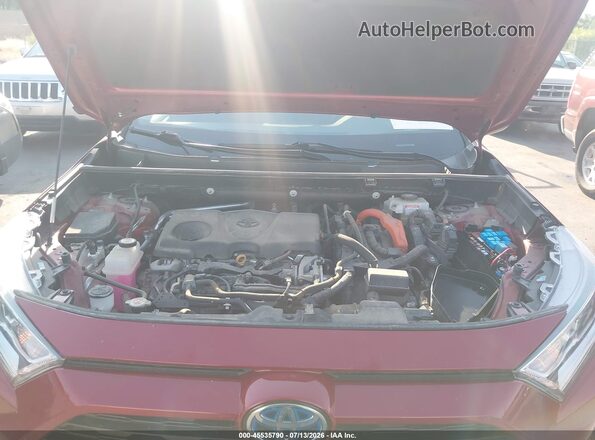 2T3RWRFV4MW125808 2021 TOYOTA RAV4 HYBRID Red Հետևի տեսք
