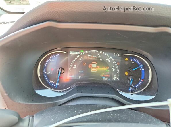 2T3RWRFV4RW248810 2024 TOYOTA RAV4 Серебряный Вид щитка приборов