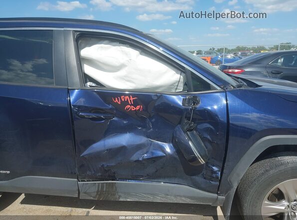 2T3RWRFV5NW141405 2022 TOYOTA RAV4 HYBRID Blue Front view