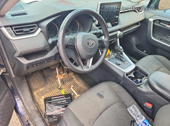 2T3RWRFV6LW092258 2020 TOYOTA RAV4 Blue Dashboard view