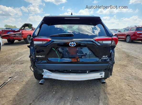 2T3RWRFV7LW065747 2020 TOYOTA RAV4 Black Вид ззаду