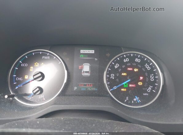 2T3RWRFV7LW091782 2020 TOYOTA RAV4 HYBRID Gray უკანა სავარძლების ხედი