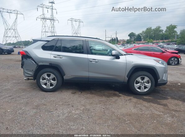 2T3RWRFV7LW091782 2020 TOYOTA RAV4 HYBRID Gray უკანა სალონის ხედი