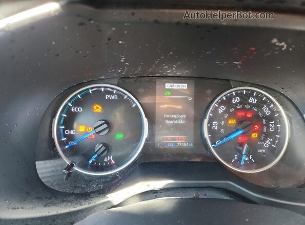 2T3RWRFV7MW114298 2021 TOYOTA RAV4 Gray ხელსაწყოთა პანელის ხედი
