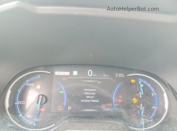 2T3RWRFV8RW246560 2024 TOYOTA RAV4 Серебряный Вид щитка приборов