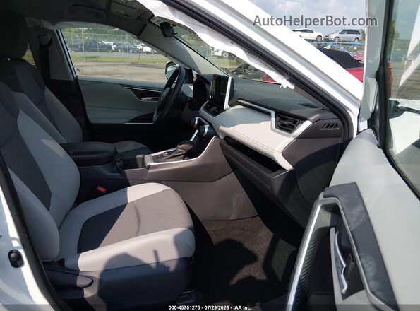 2T3RWRFV8SW282142 2025 TOYOTA RAV4 HYBRID White Widok wnętrza z przodu