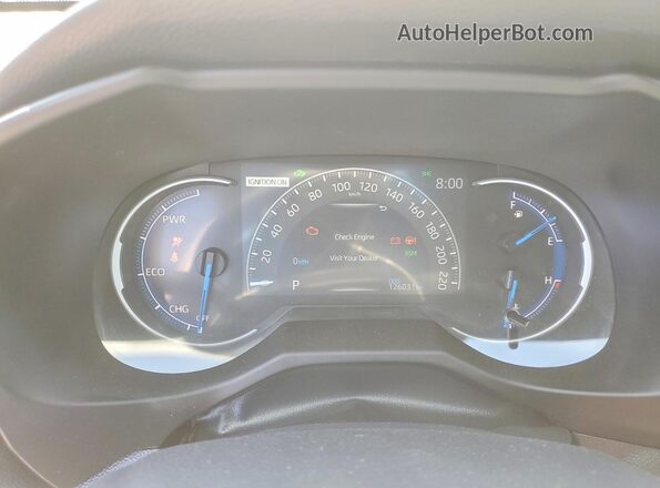 2T3RWRFV9RW219819 2024 TOYOTA RAV4 Silver Instrument cluster view