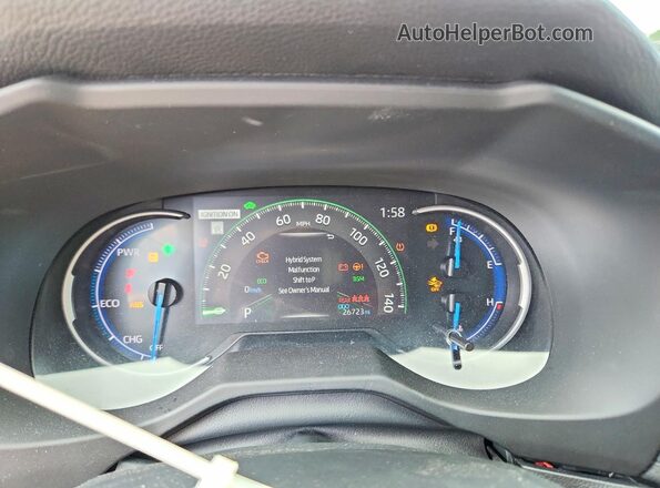 2T3RWRFV9RW230481 2024 TOYOTA RAV4 Silver Вид щитка приладів