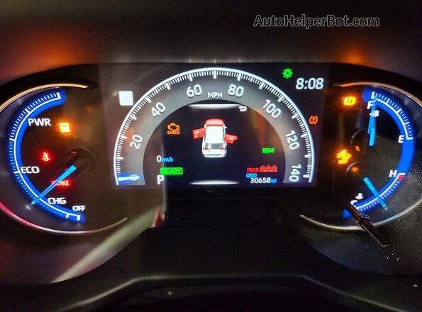 2T3RWRFV9RW237253 2024 TOYOTA RAV4 Black Instrument cluster view