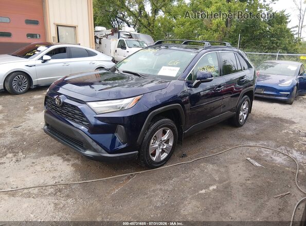 2T3RWRFV9SW268802 2025 TOYOTA RAV4 HYBRID Dark Blue Առջևի ձախ երեք քառորդ տեսարան