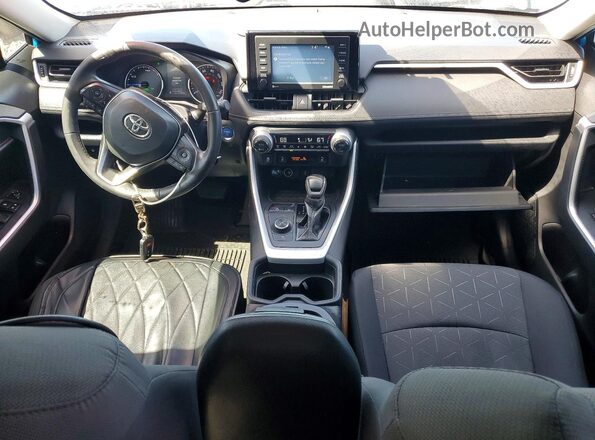 2T3RWRFVXLW086186 2020 TOYOTA RAV4 Blue Widok deski rozdzielczej