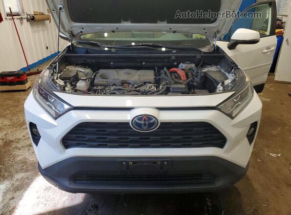 2T3RWRFVXMW113128 2021 TOYOTA RAV4 White Widok komory silnika