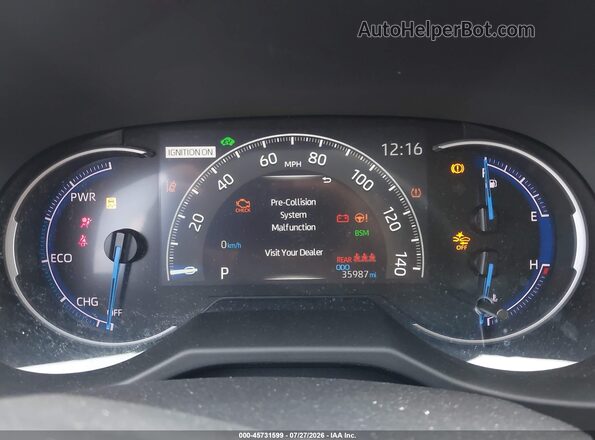 2T3RWRFVXRW194123 2024 TOYOTA RAV4 HYBRID White Вид задніх сидінь