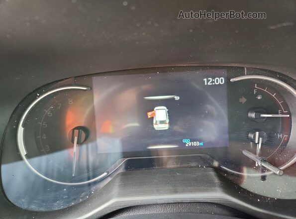 2T3S1RFV5PW358410 2023 TOYOTA RAV4 Gray Вид щитка приладів