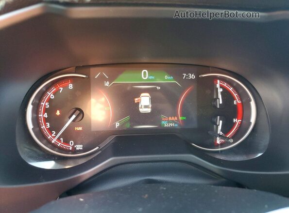 2T3S1RFVXMW165682 2021 TOYOTA RAV4 Gray Instrument cluster view