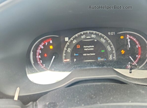 2T3S1RFVXNW280123 2022 TOYOTA RAV4 Красный Вид щитка приборов