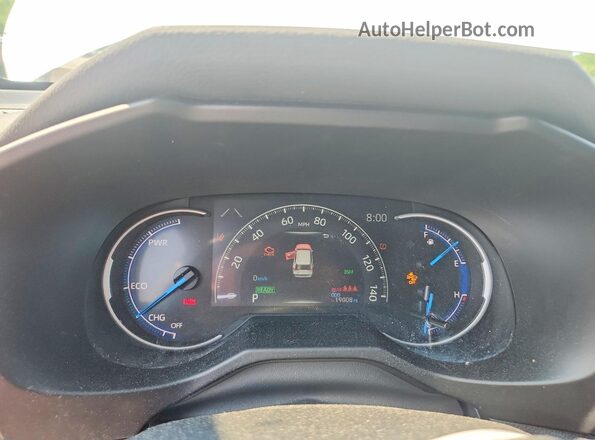 2T3T6RFV8RW049667 2024 TOYOTA RAV4 White Instrument cluster view