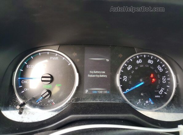 2T3T6RFV9NW030670 2022 TOYOTA RAV4 Black Вид щитка приладів