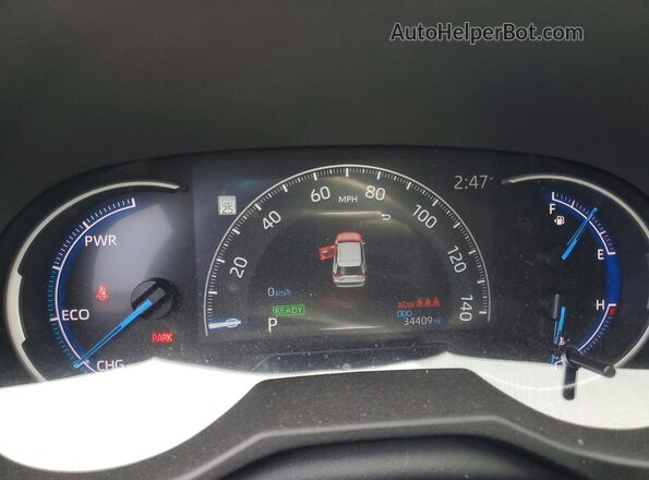 2T3UWRFV0PW172185 2023 TOYOTA RAV4 Черный Вид щитка приборов