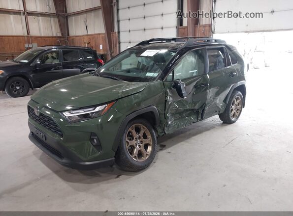2T3UWRFV3SW253092 2025 TOYOTA RAV4 HYBRID Green წინა მარცხენა ხედი სამი მეოთხედიდან