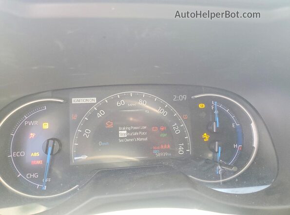 2T3UWRFV4PW174523 2023 TOYOTA RAV4 White Սարքավորումների վահանակի տեսք