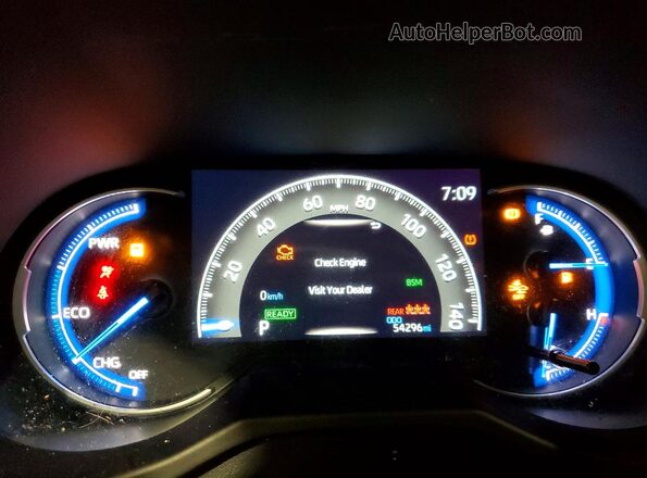2T3UWRFV9RW197220 2024 TOYOTA RAV4 Black Instrument cluster view
