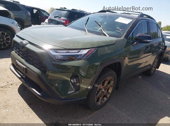 2T3UWRFVXSW258533 2025 TOYOTA RAV4 HYBRID Green წინა მარცხენა ხედი სამი მეოთხედიდან