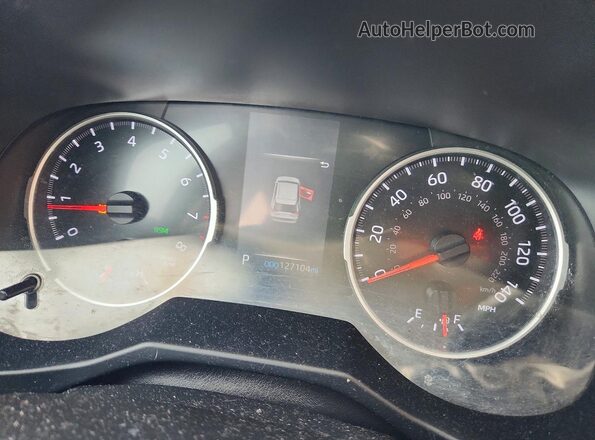 2T3W1RFV0MW111678 2021 TOYOTA RAV4 White ხელსაწყოთა პანელის ხედი
