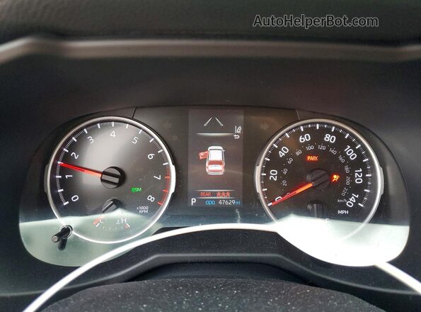 2T3W1RFV0MW134362 2021 TOYOTA RAV4 Gray Вид щитка приладів