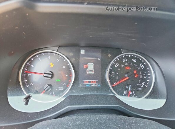 2T3W1RFV0NC208379 2022 TOYOTA RAV4 Black ხელსაწყოთა პანელის ხედი