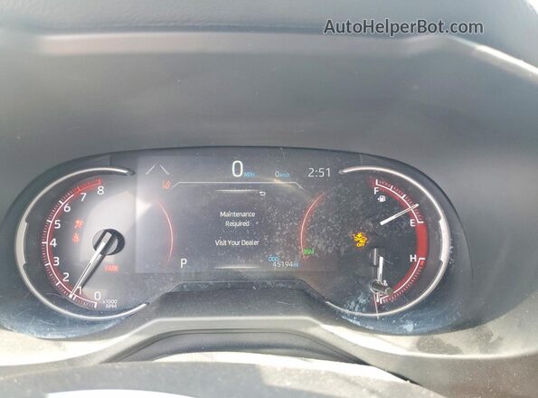 2T3W1RFV0SC320336 2025 TOYOTA RAV4 Черный Вид щитка приборов