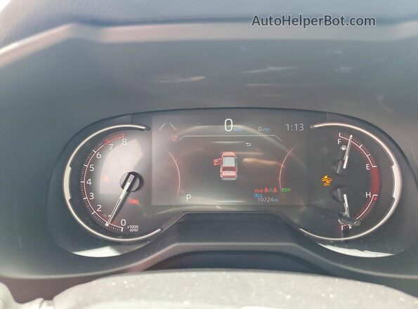 2T3W1RFV0SC365390 2025 TOYOTA RAV4 Gray Սարքավորումների վահանակի տեսք