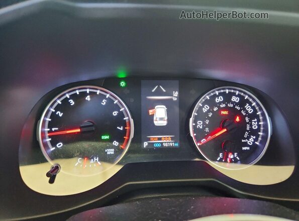 2T3W1RFV1LW058083 2020 TOYOTA RAV4 Угольный Вид щитка приборов