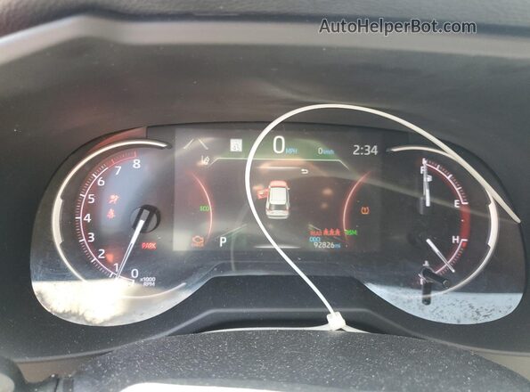 2T3W1RFV1PW243532 2023 TOYOTA RAV4 Серый Вид щитка приборов