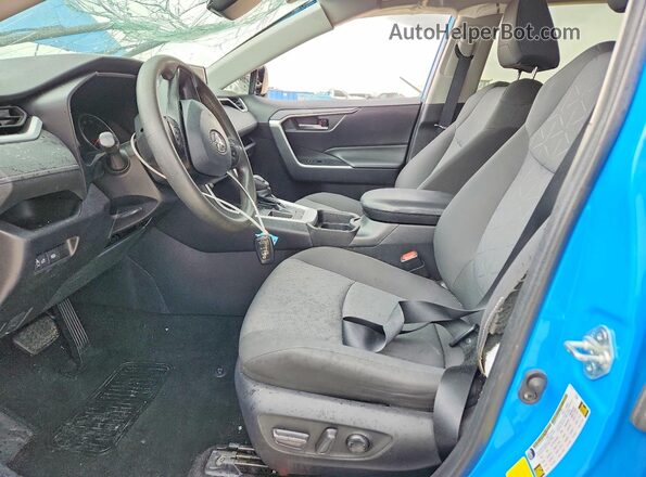 2T3W1RFV2MW112959 2021 TOYOTA RAV4 Blue Widok wnętrza z przodu