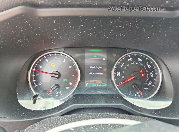 2T3W1RFV2MW112959 2021 TOYOTA RAV4 Blue Widok zestawu wskaźników