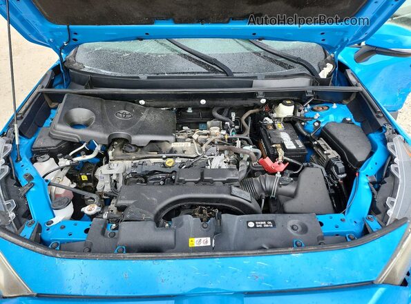 2T3W1RFV2MW112959 2021 TOYOTA RAV4 Blue Widok wnętrza z tyłu