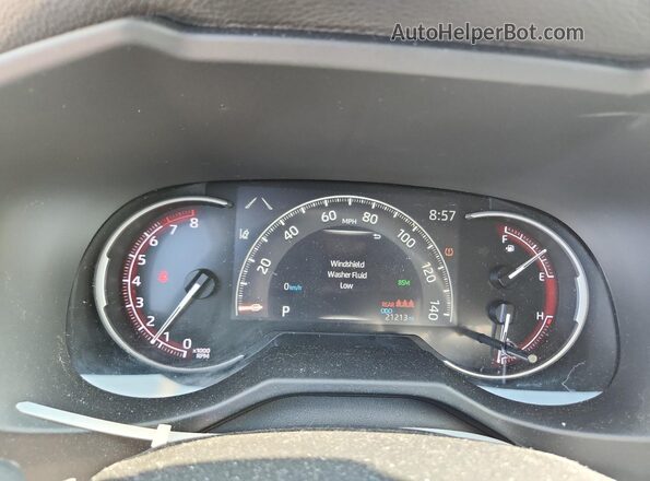 2T3W1RFV2PC251012 2023 TOYOTA RAV4 White Widok zestawu wskaźników