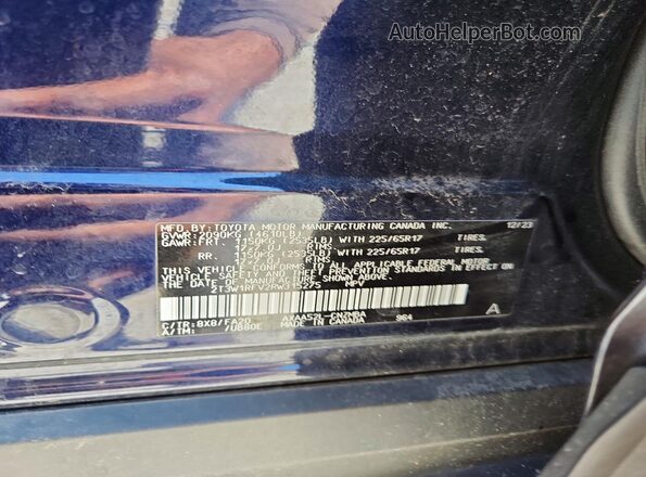 2T3W1RFV2RW315275 2024 TOYOTA RAV4 Blue Engine compartment view